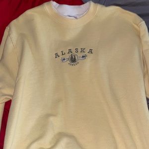 Yellow Alaska Crewneck